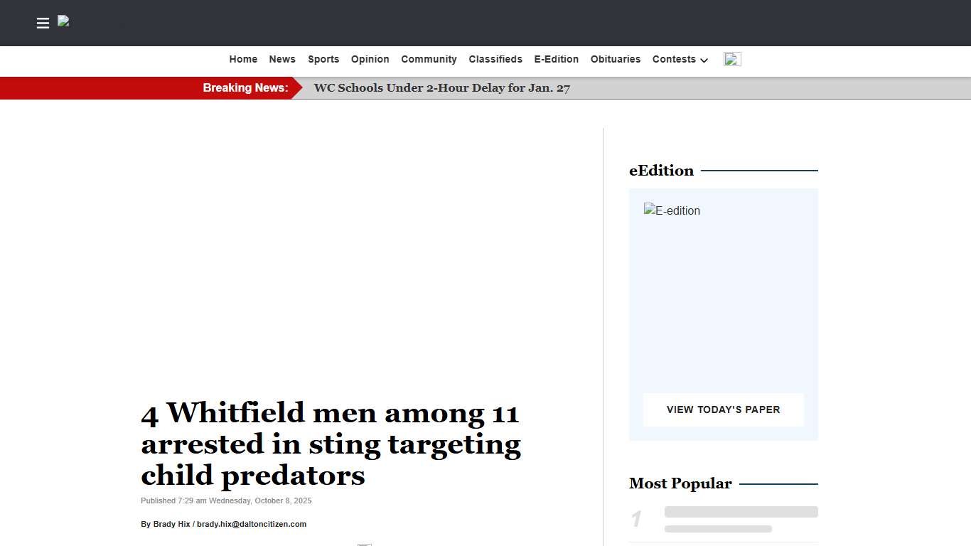 4 Whitfield men among 11 arrested in sting targeting child predators Dalton Daily Citizen